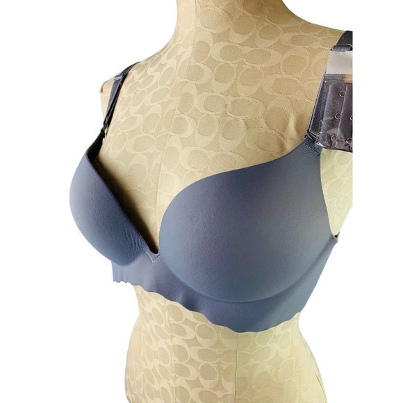 38B Unbranded Purple Wirefree Padded Bra with Extender New - Picture 3 of 12